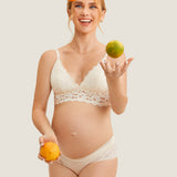 Women's Lace Nursing Bralette Ivory
