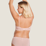 Women's Supportive Lace Nursing Bralette Gentle Rose @model_info:MOM2
