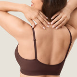 Women's Seamless Soft Knit Nursing Bra Hazelnut @model_info:A3