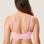 Women's Seamless Soft Knit Nursing Bra Sweet Pink @model_info:MOM2