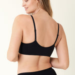 Women's Seamless Soft Knit Nursing Bra Black @model_info:ES2