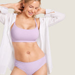 Women's Ribbed Scoop Nursing Bralette Orchid Hush @model_info:N2