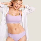 Women's Ribbed Scoop Nursing Bralette Orchid Hush @model_info:N2