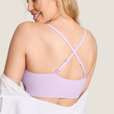 Women's Ribbed Scoop Nursing Bralette Orchid Hush @model_info:N3