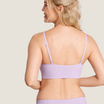 Women's Ribbed Scoop Nursing Bralette Orchid Hush @model_info:N4