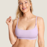 Women's Ribbed Scoop Nursing Bralette Orchid Hush @model_info:N5