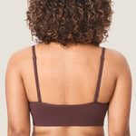 Women's Ribbed Scoop Nursing Bralette Hazelnut @model_info:ES2