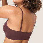 Women's Ribbed Scoop Nursing Bralette Hazelnut @model_info:ES3