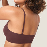 Women's Ribbed Scoop Nursing Bralette Hazelnut @model_info:ES3