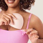 Women's Ribbed Scoop Nursing Bralette Candy Pink @model_info:ES4