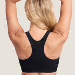 Women's Crossover Racerback Nursing Bra Black @model_info:ES2
