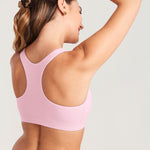 Women's Crossover Racerback Nursing Bra Sweet Pink @model_info:MOM3