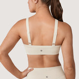 Women's Hugcurve Adjustable Square Workout Bra Mocha Cocoa