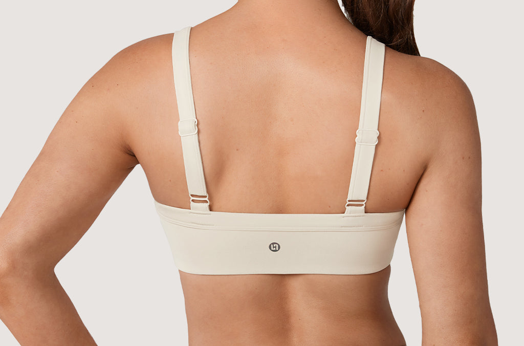 Women's Hugcurve Adjustable Square Workout Bra Mocha Cocoa