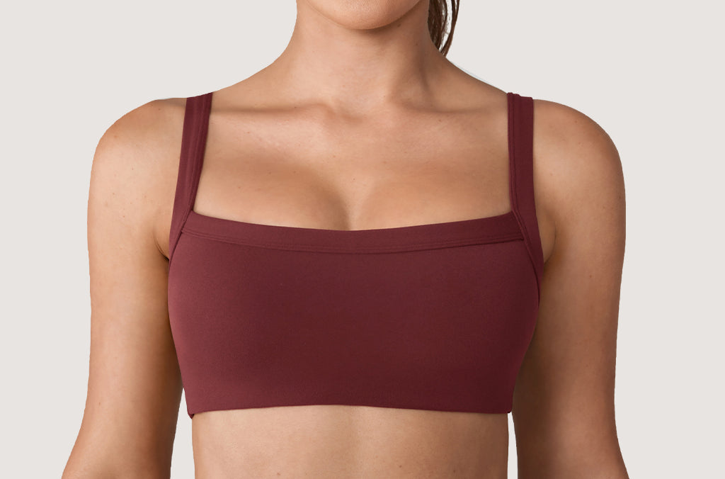 Women's Hugcurve Adjustable Square Workout Bra Blackberry