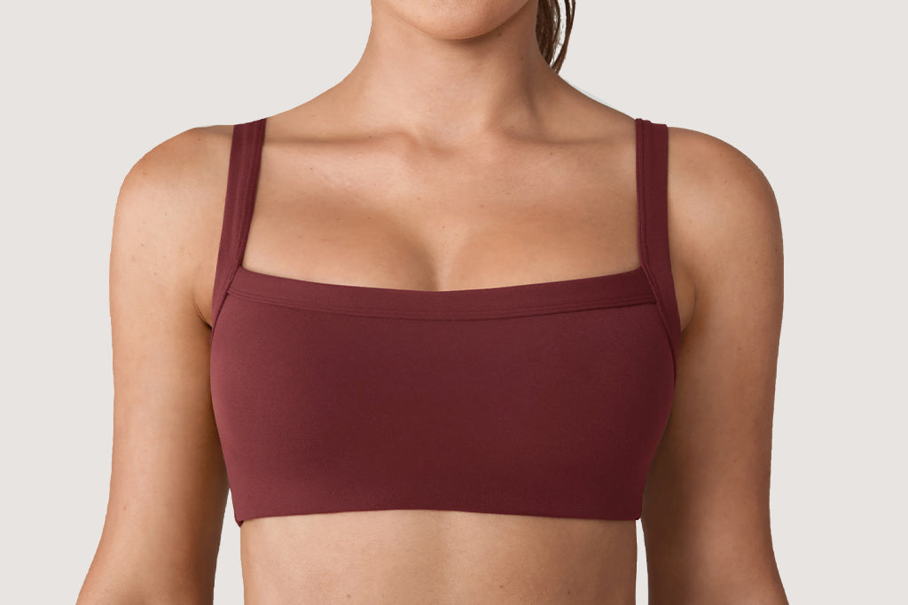Women's Hugcurve Adjustable Square Workout Bra Blackberry