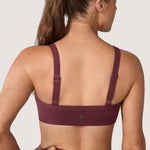 Women's Hugcurve Adjustable Square Workout Bra Blackberry