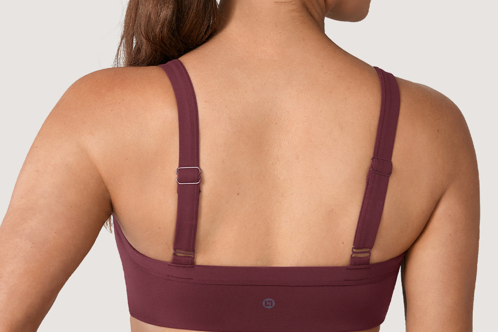 Women's Hugcurve Adjustable Square Workout Bra Blackberry