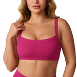 Women's Hugcurve Adjustable Square Workout Bra Blackberry