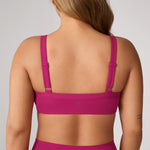 Women's Hugcurve Adjustable Square Workout Bra Blackberry