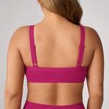 Women's Hugcurve Adjustable Square Workout Bra Blackberry