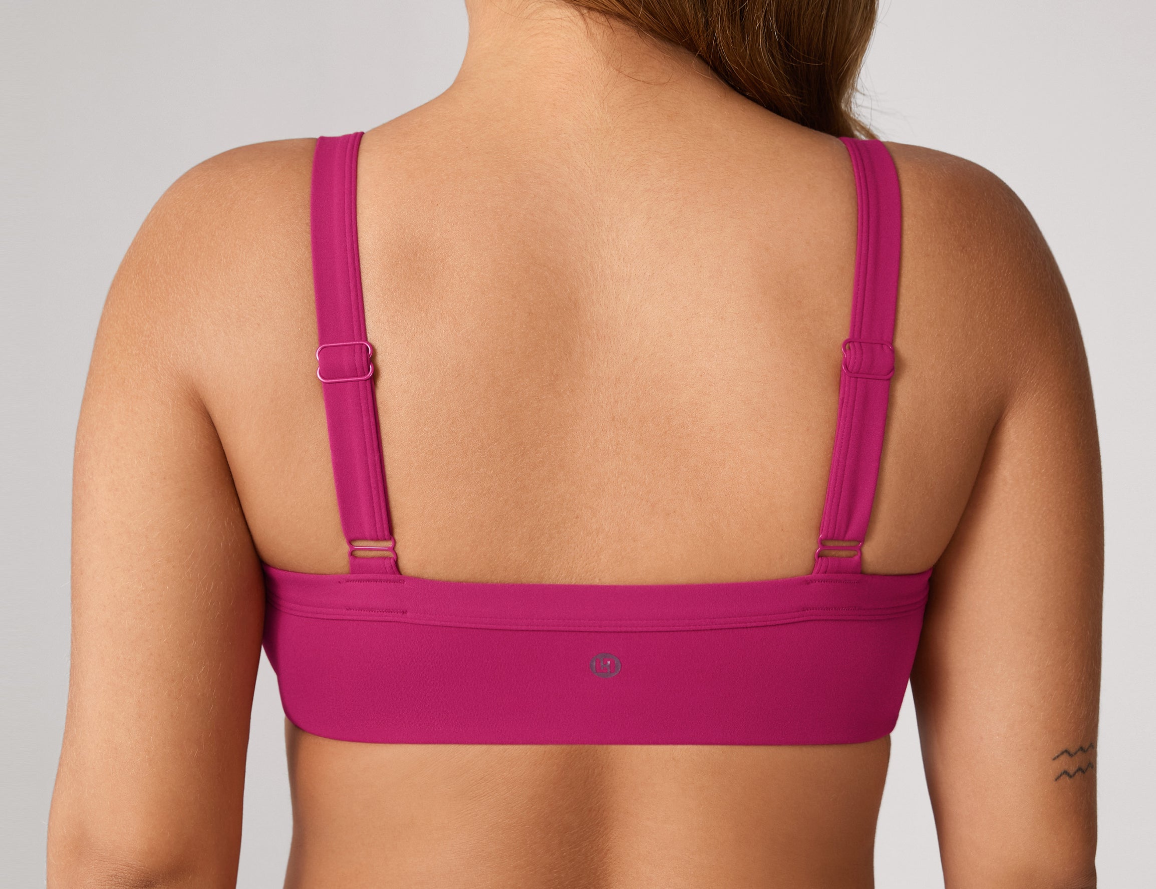 Women's Hugcurve Adjustable Square Workout Bra Blackberry
