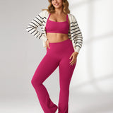 Women's Hugcurve Adjustable Square Workout Bra Rose Magenta