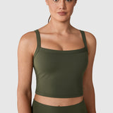 Women's Hugcurve Adjustable Longline Workout Bra Nightfall Blue