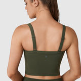 Women's Hugcurve Adjustable Longline Workout Bra Nightfall Blue