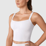 Women's Hugcurve Adjustable Longline Workout Bra Black