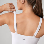 Women's Hugcurve Adjustable Longline Workout Bra Black