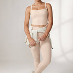 Women's Hugcurve Adjustable Longline Workout Bra White