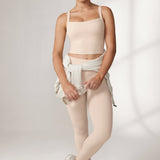 Women's Hugcurve Adjustable Longline Workout Bra White