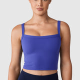 Women's Hugcurve Adjustable Longline Workout Bra White