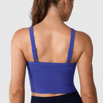 Women's Hugcurve Adjustable Longline Workout Bra White