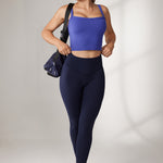 Women's Hugcurve Adjustable Longline Workout Bra White