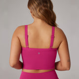 Women's Hugcurve Adjustable Longline Workout Bra Nightfall Blue