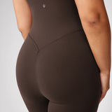 Women's Hugcurve V Neck Workout Romper Black