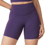 Women's Hugcurve No Front Seam Biker Shorts 6" Clay Brown