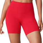 Women's Hugcurve No Front Seam Biker Shorts 6" Concrete