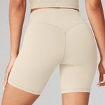 Women's Hugcurve No Front Seam Biker Shorts 6" Black