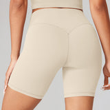 Women's Hugcurve No Front Seam Biker Shorts 6" Black