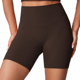 Women's Hugcurve No Front Seam Biker Shorts 6" Black