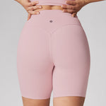 Women's Hugcurve No Front Seam Biker Shorts 6" Concrete