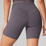 Women's Hugcurve No Front Seam Biker Shorts 6" Black