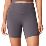 Women's Hugcurve No Front Seam Biker Shorts 6" Black