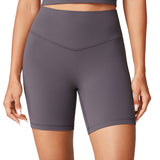 Women's Hugcurve No Front Seam Biker Shorts 6" Black