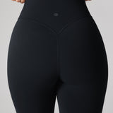 Women's Hugcurve No Front Seam Flare Leggings 31'' Dark Plum