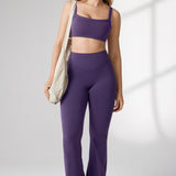 Women's Hugcurve No Front Seam Flare Leggings 31'' Aspen Olive