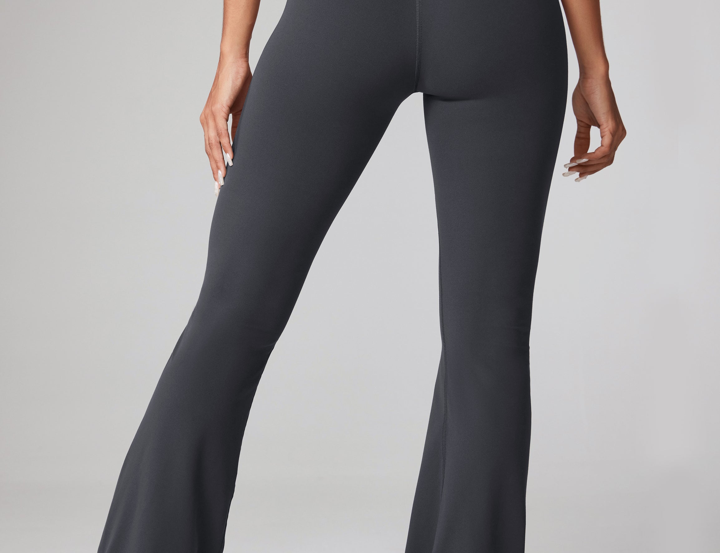 Women's Hugcurve No Front Seam Flare Leggings 31'' Twilight Blue